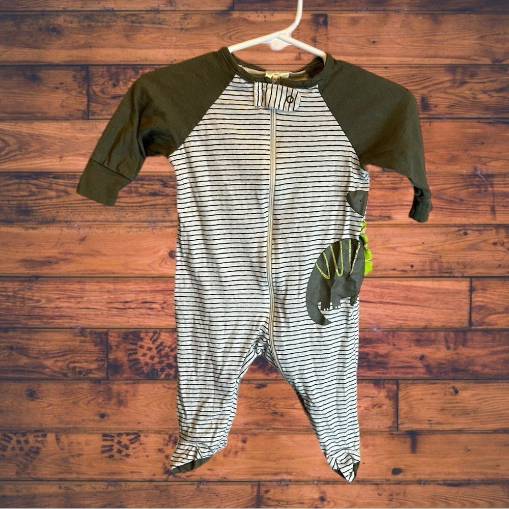 5‎ for $25🔥Gerber Dinosaur Footies Pajamas Baby Boys 0-3 Months